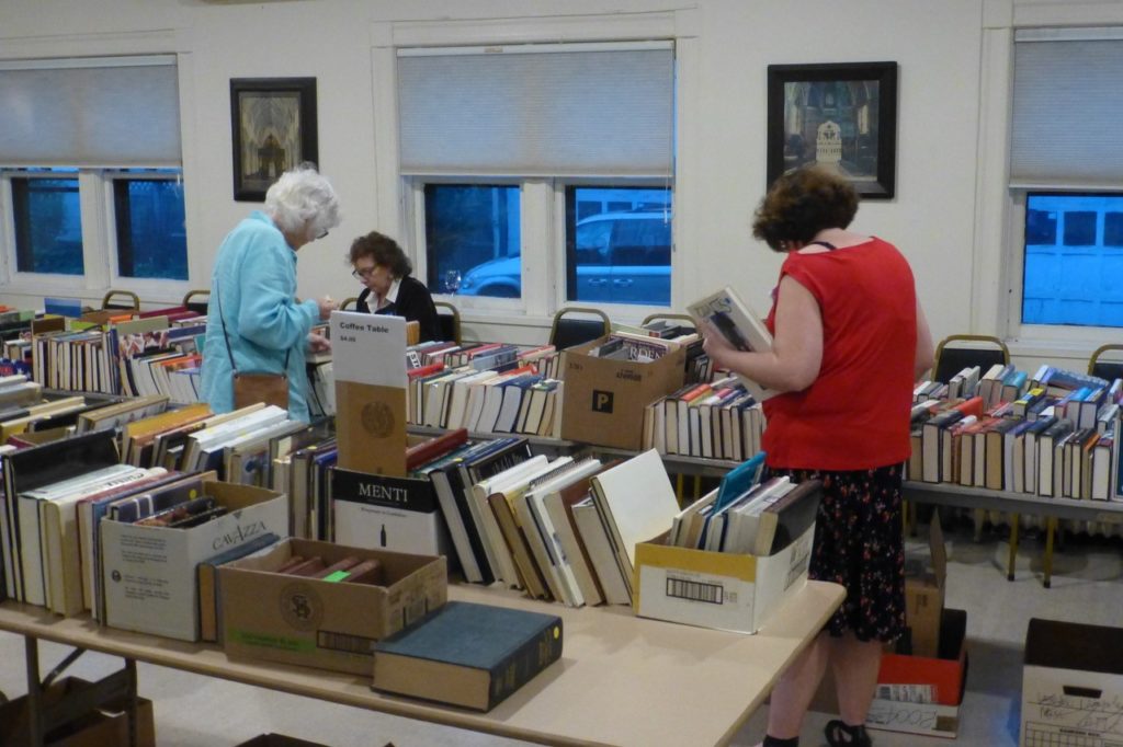 book sale 2 Christ Church holds regular book sales to support the parish conservancy.
